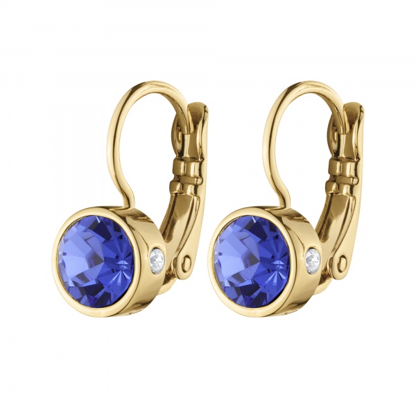 Dyrberg Kern Madu Gold Earrings - Sapphire